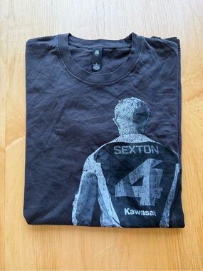 Chase Sexton #4 Kawasaki Graphic T-Shirt Mens Large AS Colour Moto Tee Black MX!